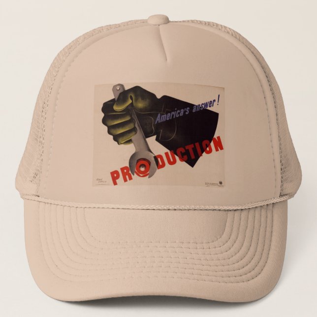 WWII Vintage Poster Hat (Front)