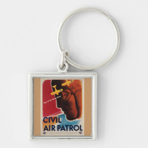 WWII Vintage Poster Keychain
