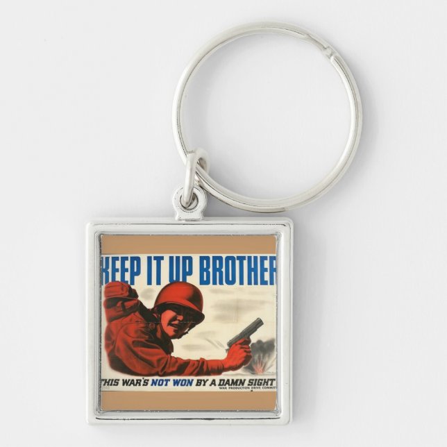 WWII Vintage Poster Keychain (Front)