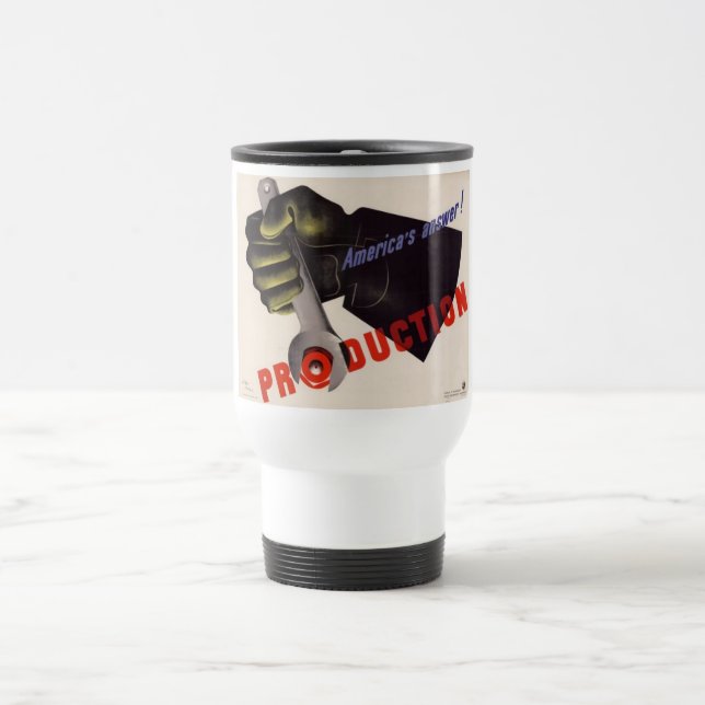WWII Vintage Poster Mug (Center)