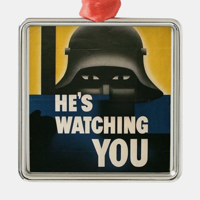 WWII Vintage Poster Ornament (Front)