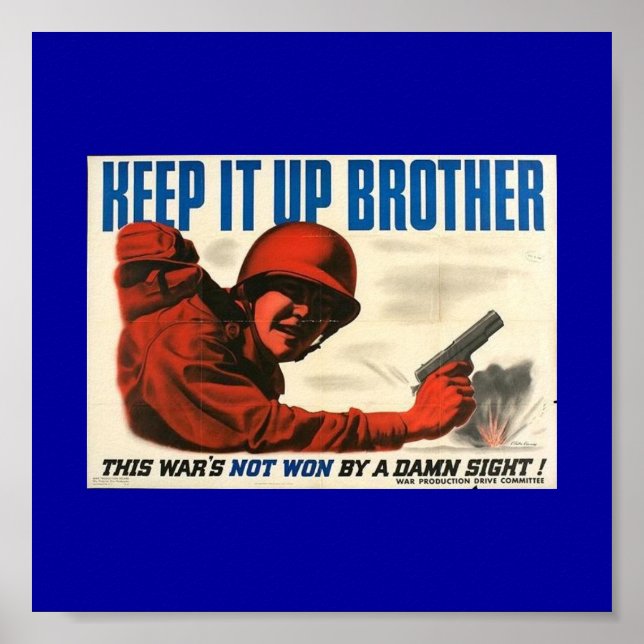 WWII Vintage Poster Poster (Front)