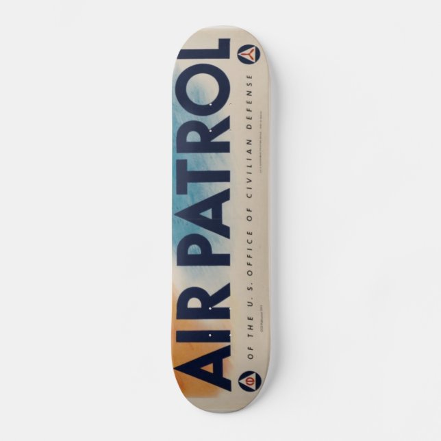 WWII Vintage Poster Skateboard (Front)