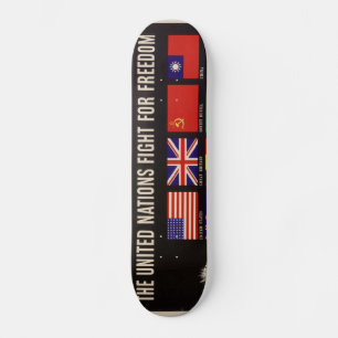 WWII Vintage Poster Skateboard