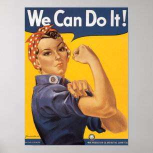 WWII  “We Can Do It!” Poster