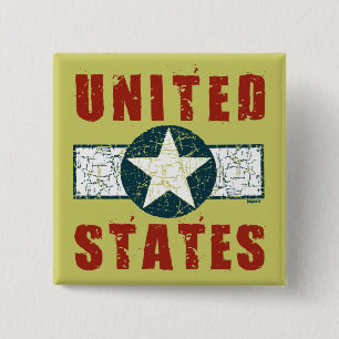 WWII wing markings 2 Inch Square Button