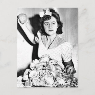 WWII Women on the Homefront/War Effort Postcard