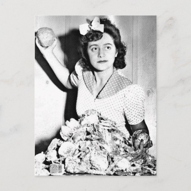 WWII Women on the Homefront/War Effort Postcard (Front)