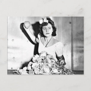 WWII Women on the Homefront/War Effort Postcard