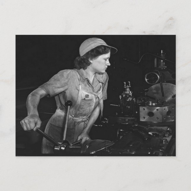 WWII Women on the Homefront/War Effort Postcard (Front)