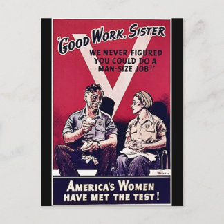 Wwii Women Postcard