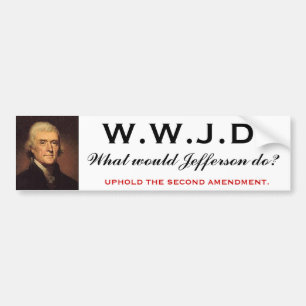WWJD 1 BUMPER STICKER