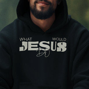 WWJD Hoodie – Bold Abstract
