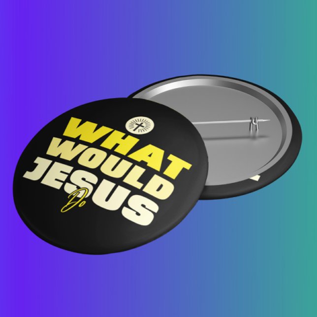 WWJD - Que ferait Jésus ? Badge (Créateur téléchargé)