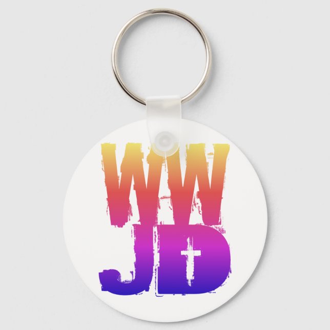 WWJD What Would Jesus Do Keychain (Front)