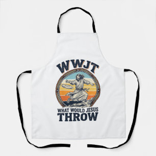 WWJT What Would Jesus Throw Vintage Disc Shirt_1 Apron