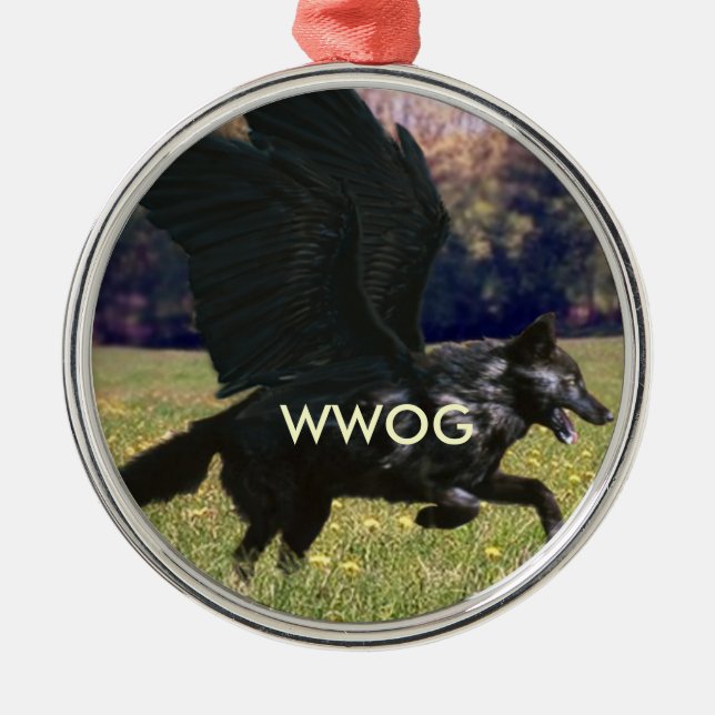 WWOG (Winged Wolves Of Ga'hoolbe) Wolf ornament (Front)