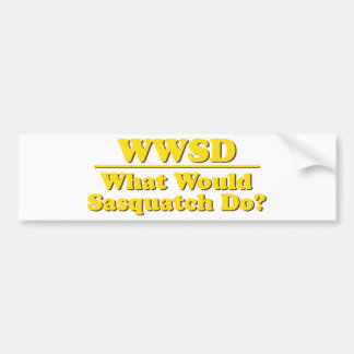 WWSD? BUMPER STICKER