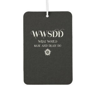WWSDD Quote Design with Pentagram Sun Symbol Air Freshener
