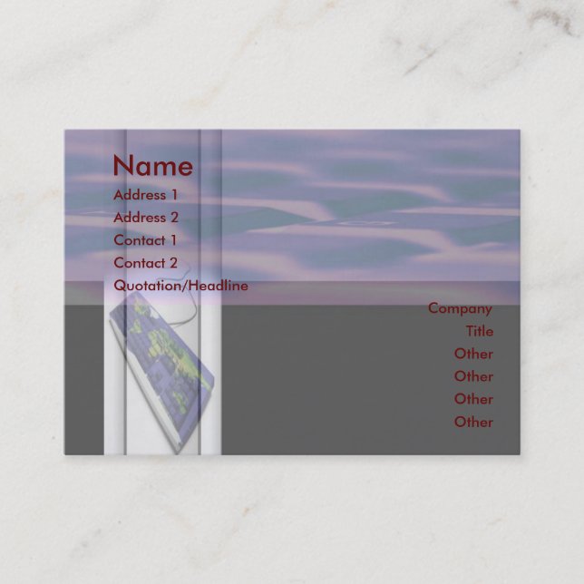 WWW - World Wide Web Business Card (Front)