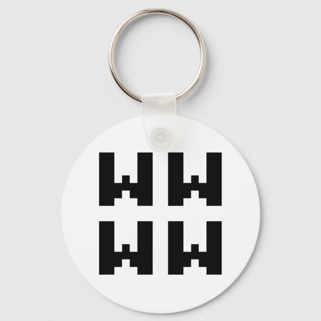 WWWW | LOL Japanese Internet Slang Keychain (Front)
