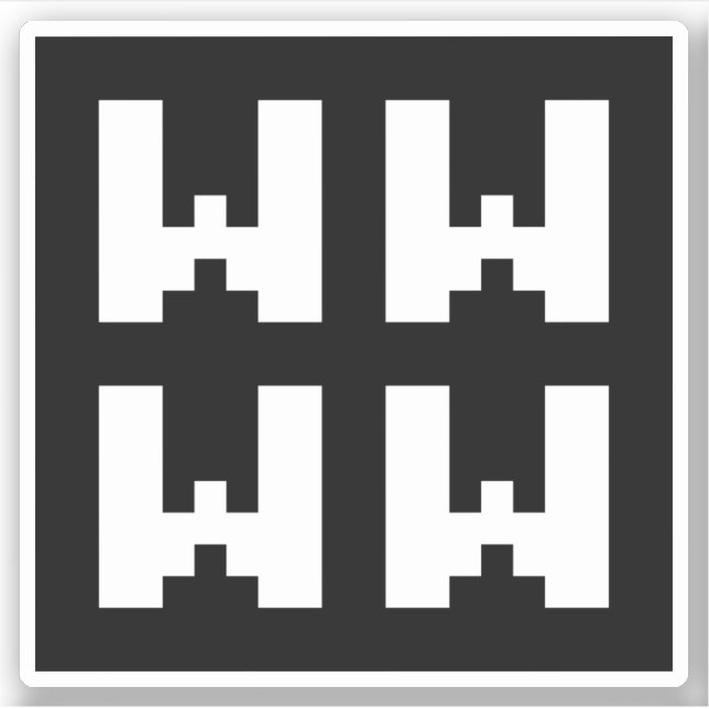 WWWW | LOL Japanese Internet Slang Sticker (Front)