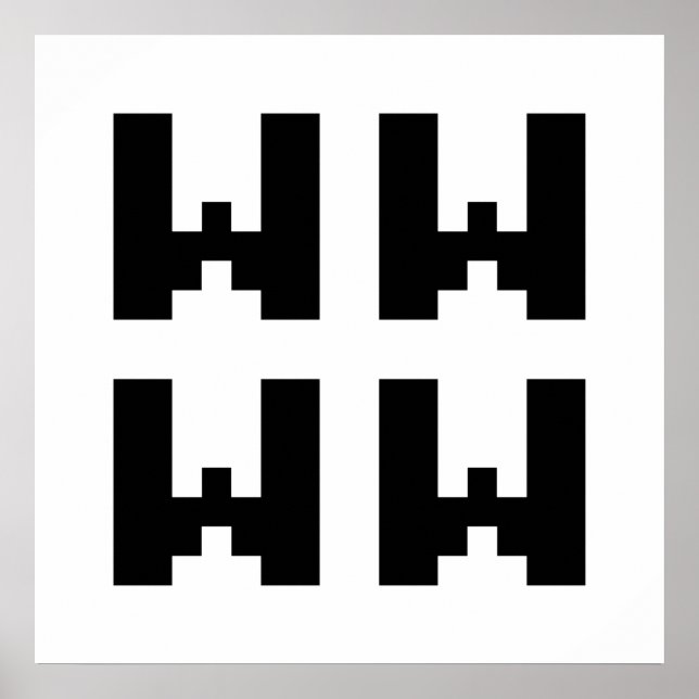 WWWW | LOL Poster d'argot Internet japonais (Devant)