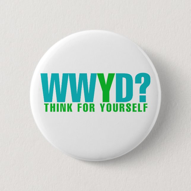 WWYD 2 INCH ROUND BUTTON (Front)