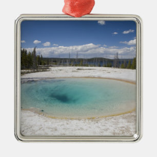 WY, Yellowstone National Park, West Thumb Geyser Metal Ornament