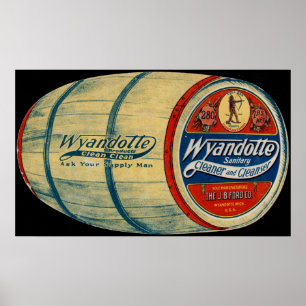 Wyandotte Cleaning Supplies Advertisement Poster