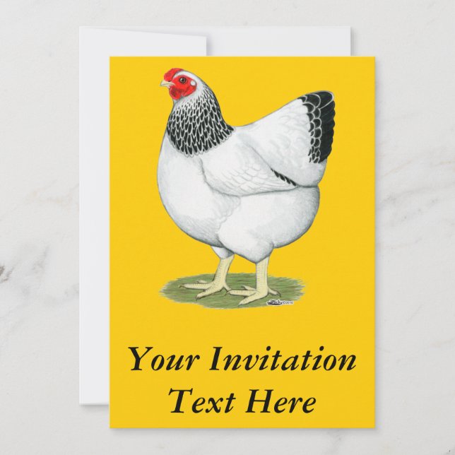 Wyandotte:  Columbian Hen Invitation (Front)