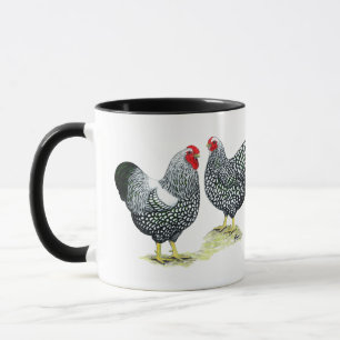 Wyandottes Silver-laced Pair Mug