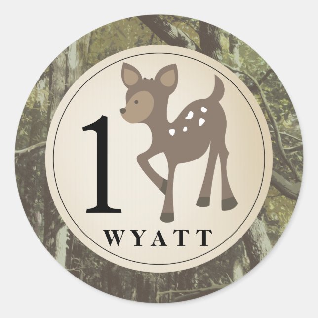 Wyatt Camo Deer Sticker (Front)