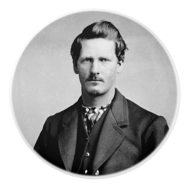Wyatt Earp: Lawman, Gunfighter, Saloon Keeper Ceramic Knob (Front)