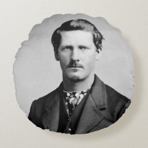 Wyatt Earp: Lawman, Gunfighter, Saloon Keeper Round Pillow