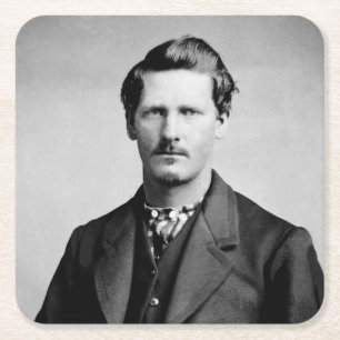 Wyatt Earp: Lawman, Gunfighter, Saloon Keeper Square Paper Coaster