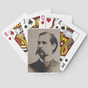 wyatt earp playing cards