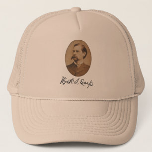 Wyatt Earp Portrait and Signature Trucker Hat