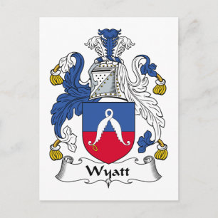 Wyatt Family Crest Postcard