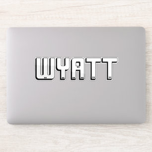 Wyatt Name In Block Letters, 