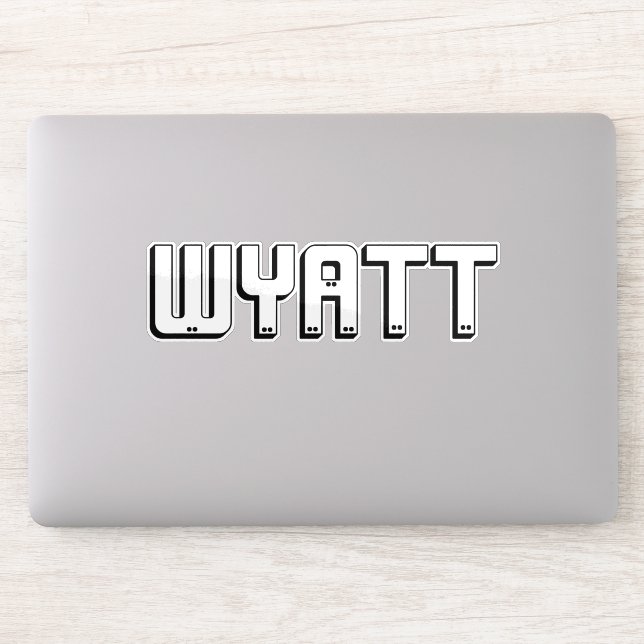 Wyatt Name In Block Letters,  (Computer)