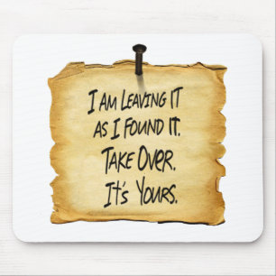 Wyatt's Sign Atlas Shrugged Mouse Pad