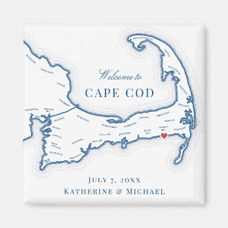 Wychmere Beach Club Destination Wedding Favour Magnet
