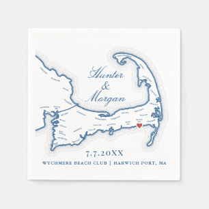 Wychmere Beach Club Wedding Cocktail Napkins