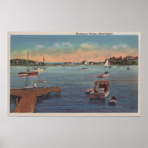 Wychmere Harbour Scene Poster