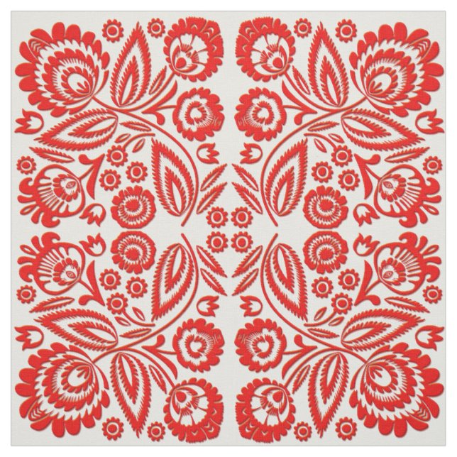 Wycinanka Fabric White (Swatch)
