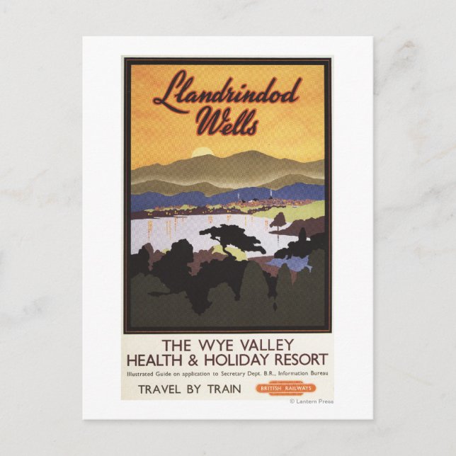 Wye Valley Resort British Rail Poster Postcard (Front)