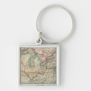 Wyld's Military Map Of The United States Keychain
