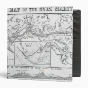Wyld's Official Map of the Suez Maritime Canal Binder