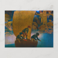 Wynken, Blynken and Nod, 1905 by Maxfield Parrish